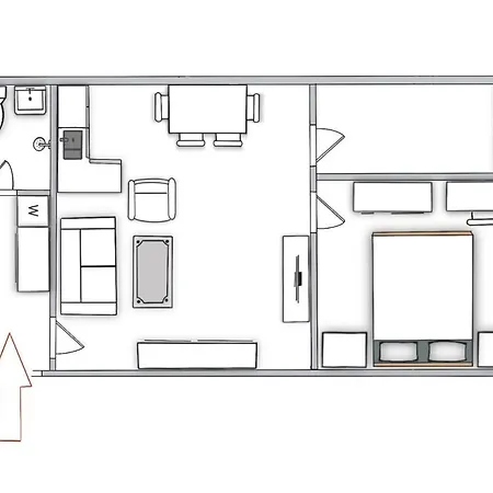 1br Sea Walk Condo, Top Center, Kitchen, Fast Wifi *